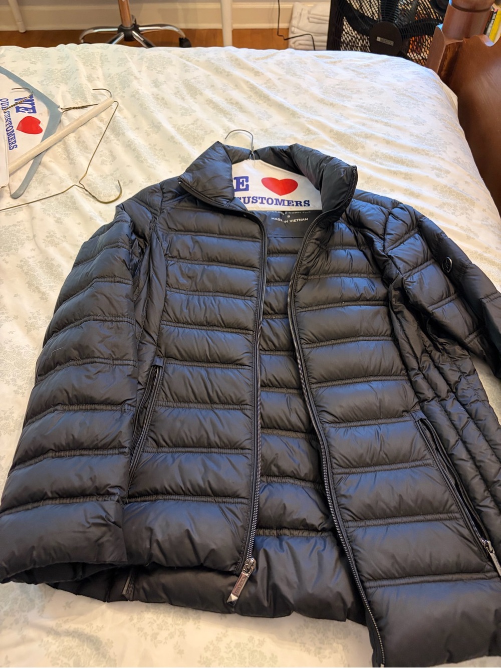 Michael Kors Black Quilted Lightweight Puffer Jacket